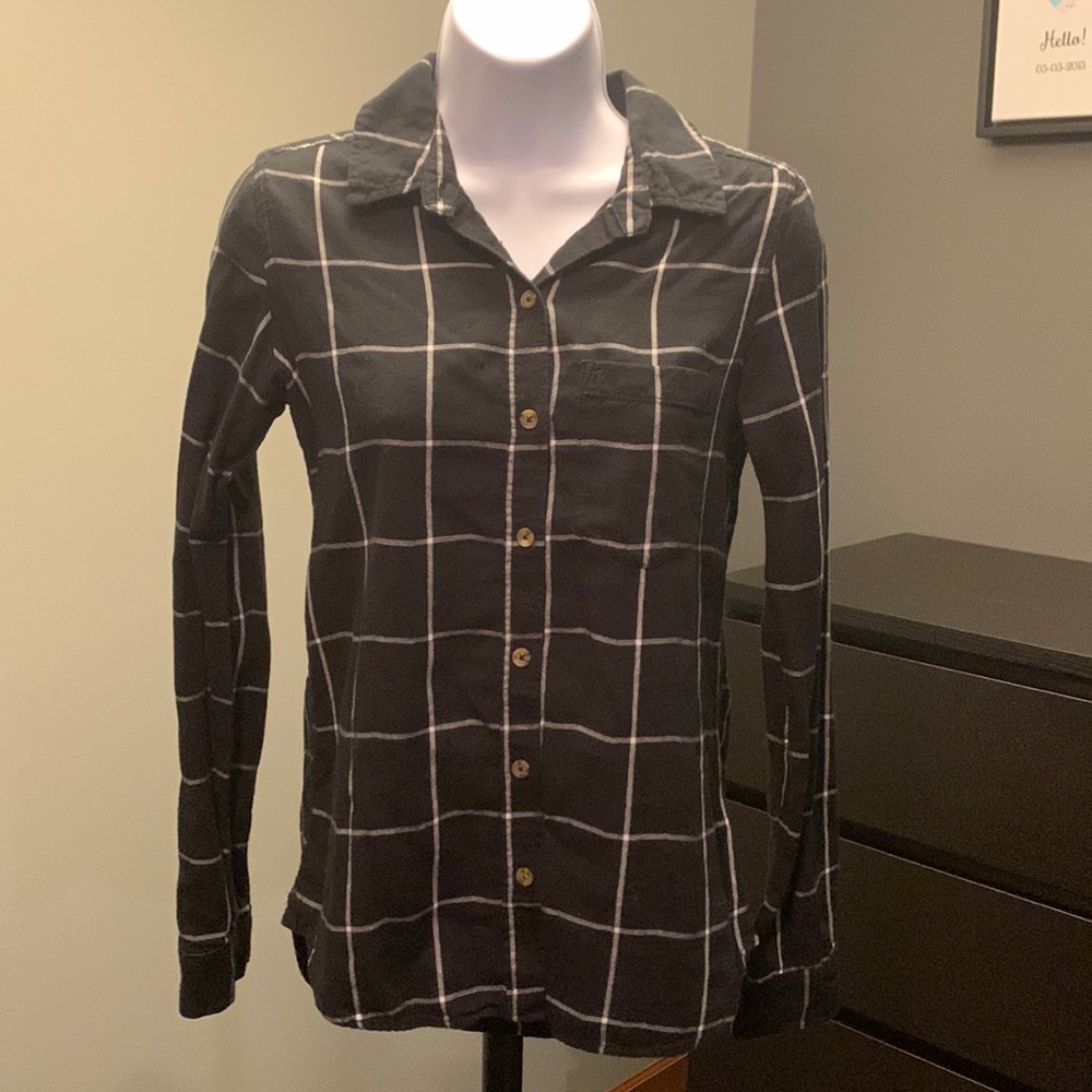EUC SO denim button down shirt